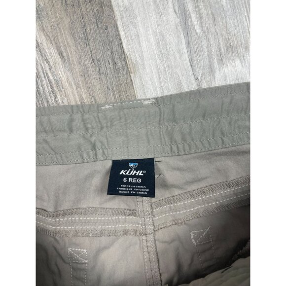 Kuhl Womens Splash Metro Roll Up Pants 6 Regular Khaki Outdoor Hiking - Picture 7 of 13